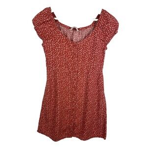 H & M Girls‎ Dress Size 12-14 Rust Milkmaid Peasant Cottage Core Dainty Feminine